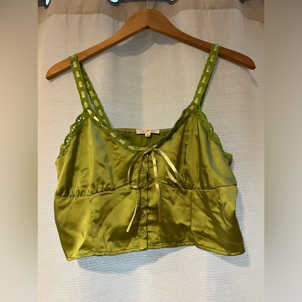 LA Hearts Green Tank (PacSun)